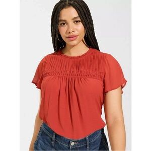 Torrid Flowy Pleated Blouse